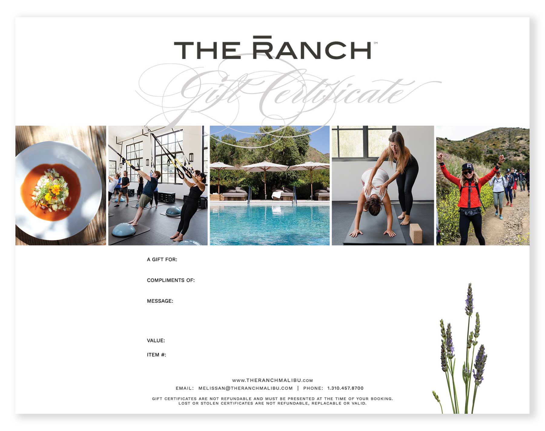 The Ranch Gift Certificate